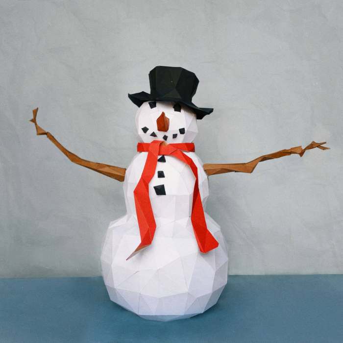 How to make a 3d snowman